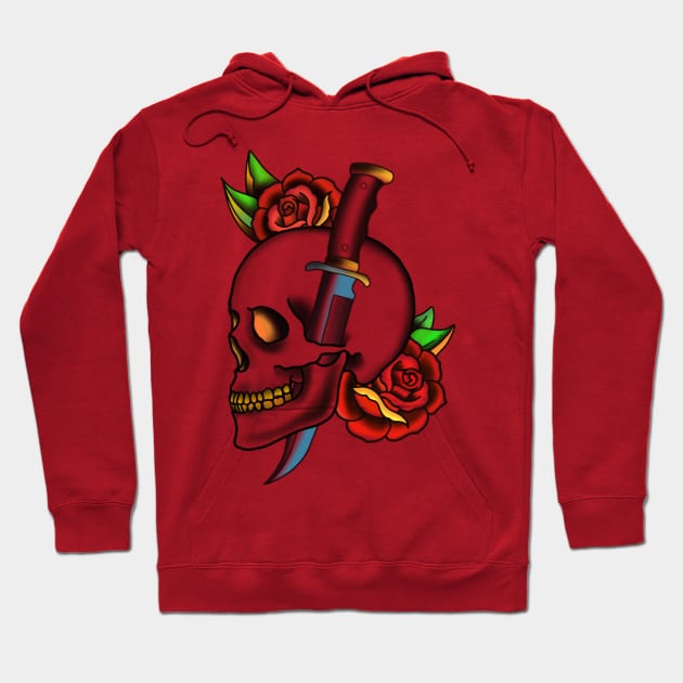 Skull and Sword Hoodie by TattoofaceMiller